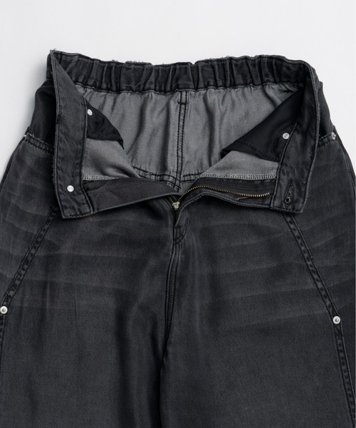 PRANK PROJECT(プランクプロジェクト)の「【2026Summer Pre-Order】テンセルデニムワイドパンツ / Tencel Denim Wide Pants(デニムパンツ・レディース・ブルー/ブラック・36/38)」の22枚目の写真