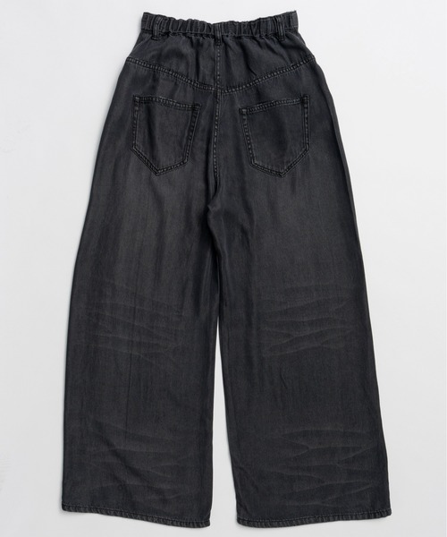 PRANK PROJECT(プランクプロジェクト)の「【2026Summer Pre-Order】テンセルデニムワイドパンツ / Tencel Denim Wide Pants(デニムパンツ・レディース・ブルー/ブラック・36/38)」の20枚目の写真