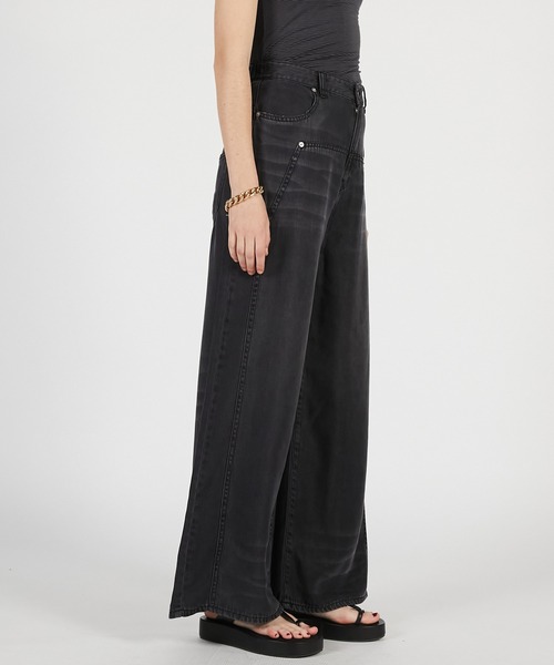 PRANK PROJECT(プランクプロジェクト)の「【2026Summer Pre-Order】テンセルデニムワイドパンツ / Tencel Denim Wide Pants(デニムパンツ・レディース・ブルー/ブラック・36/38)」の13枚目の写真
