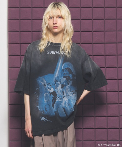 UNISEX》【MOVIE SERIES】「STAR WARS」Graphic Print Prime-Over Crew