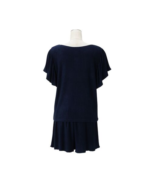 Francfranc（フランフラン）の「やわらか吸水タオル パジャマ ネイビー パジャマ 上下セット なめらか タオル生地（ルームウェア/パジャマ・レディース・ネイビー・FREE）」の6枚目の写真