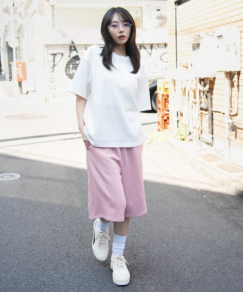 WEGO(ウィゴー)の「WEGO/【26年春夏新作】ワッフルヘンリーネックT(Tシャツ/カットソー・メンズ・ホワイト/ブラック系その他/ブラック・LARGE/MEDIUM)」の5枚目の写真
