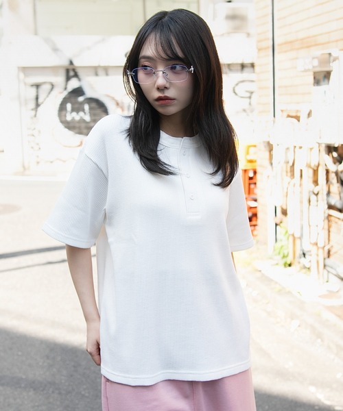 WEGO(ウィゴー)の「WEGO/【26年春夏新作】ワッフルヘンリーネックT(Tシャツ/カットソー・メンズ・ホワイト/ブラック系その他/ブラック・LARGE/MEDIUM)」の18枚目の写真