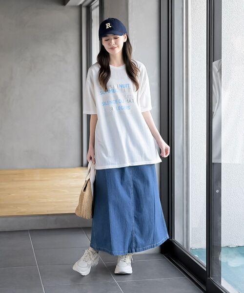 rps(アールピーエス)の「箔×ラバープリントT(Tシャツ/カットソー・レディース・ブラック/オフホワイト/ホワイト系その他2/チャコールグレー・フリー)」の5枚目の写真