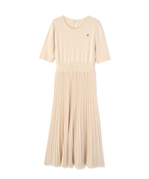 JILL by JILL STUART(ジルバイジルスチュアート)の「襟付きプリーツニットワンピース(ワンピース・レディース・ブラウン/ホワイト/ブラック・FREE)」の12枚目の写真
