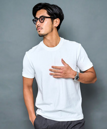 『BENUSTA/ベヌスタ』シンプルクルーネック半袖Tシャツ【GC】