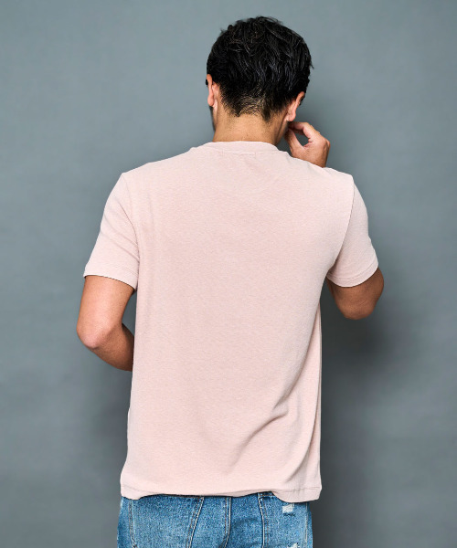 BENUSTA(ベヌスタ)の「『BENUSTA/ベヌスタ』シンプルクルーネック半袖Tシャツ【GC】(Tシャツ/カットソー・メンズ・ブラック/ピンク/ホワイト・XL/L/M)」の11枚目の写真