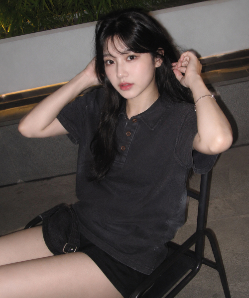 CREAM SODA LAB(クリームソーダラボ)の「ピグメントカラー半袖Tシャツブラック(Tシャツ/カットソー・メンズ・その他・LARGE/X-LARGE)」の1枚目の写真