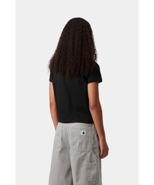 Carhartt WIP(カーハートダブリューアイピー)の「W' S/S Supa T-Shirt(Tシャツ/カットソー・レディース・ホワイト/パープル系その他/ブラック・SMALL/MEDIUM/LARGE)」の7枚目の写真