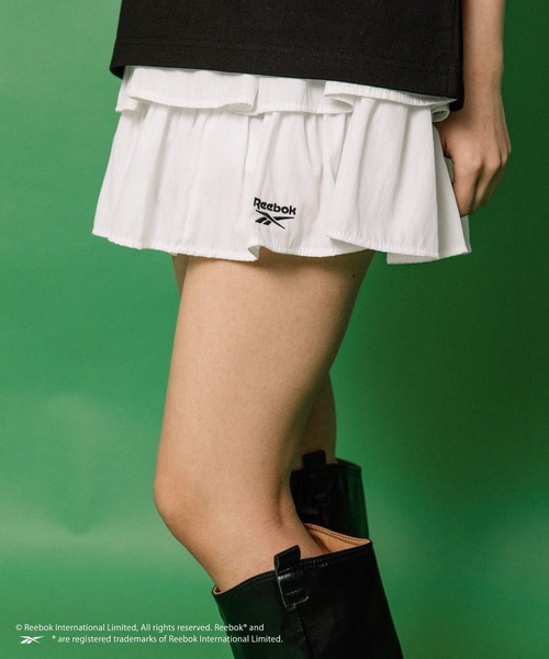 ALAND（エーランド）の「【ALAND別注】Reebok／ティアードスカート(インパン付き)（スカート・レディース・ホワイト/ブラック・FREE）」の18枚目の写真