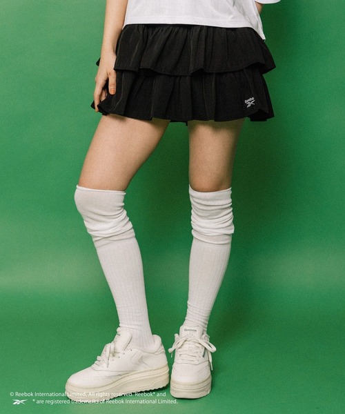 ALAND（エーランド）の「【ALAND別注】Reebok／ティアードスカート(インパン付き)（スカート・レディース・ホワイト/ブラック・FREE）」の13枚目の写真