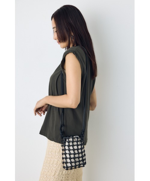 AZUL by moussy(アズールバイマウジー)の「マクラメミニショルダー(ショルダーバッグ・レディース・ブラック/キャメル/アンティークシルバー・FREE)」の16枚目の写真