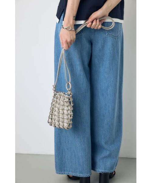 AZUL by moussy(アズールバイマウジー)の「マクラメミニショルダー(ショルダーバッグ・レディース・ブラック/キャメル/アンティークシルバー・FREE)」の7枚目の写真