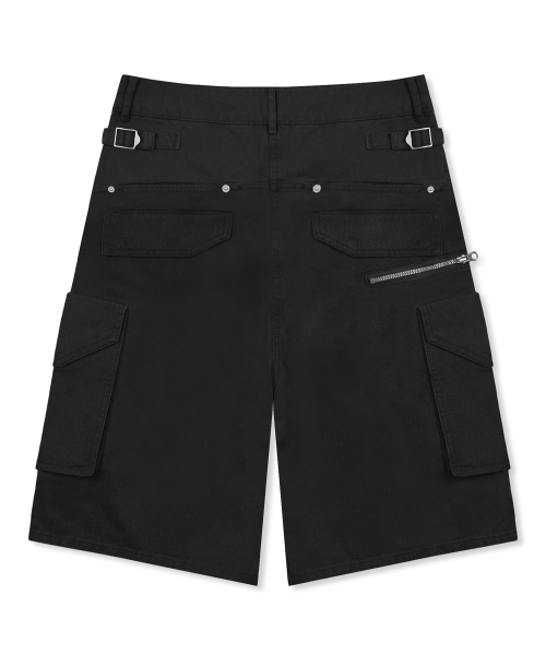 XTONZ(エクストーンズ)の「XF013 マルチカーゴポケットバミューダコットンパンツ (ブラック)(その他パンツ・レディース・その他・SMALL/MEDIUM/LARGE)」の6枚目の写真