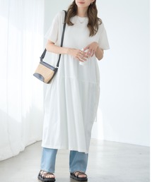 大人可愛い 楽ちん 夏のティアードワンピース