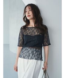 ELENDEEK | 【yuumi×ELENDEEK】レーストリムカットソー(Tシャツ/カットソー)