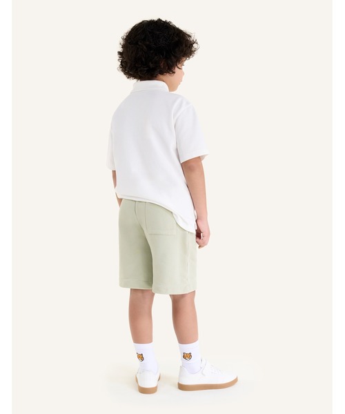 Maison Kitsune(メゾンキツネ)の「FOX HEAD KID JOG SHORTS(スウェットパンツ・キッズ・ネイビー/ライトグレー・12/10/8/6/4)」の15枚目の写真
