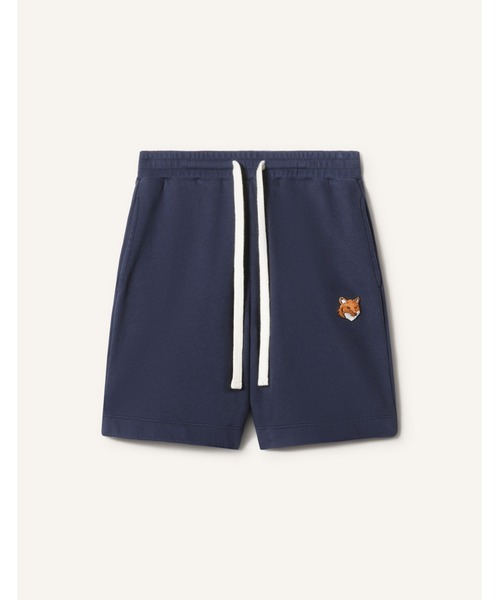 Maison Kitsune(メゾンキツネ)の「FOX HEAD KID JOG SHORTS(スウェットパンツ・キッズ・ネイビー/ライトグレー・12/10/8/6/4)」の6枚目の写真