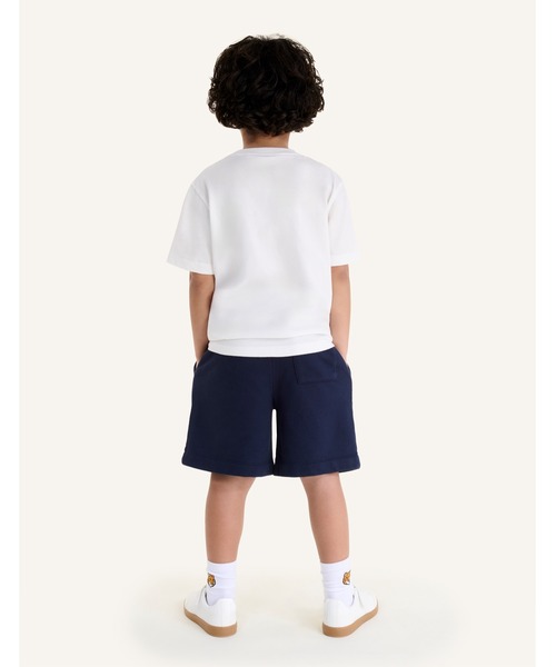 Maison Kitsune(メゾンキツネ)の「FOX HEAD KID JOG SHORTS(スウェットパンツ・キッズ・ネイビー/ライトグレー・12/10/8/6/4)」の10枚目の写真