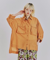 ボヘミアンストライプシャツ