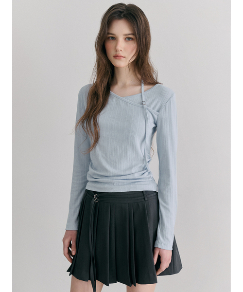 ETMON(エトモン)の「Double Pleats Skirt, Charcoal(スカート・レディース・その他・SMALL/MEDIUM)」の3枚目の写真