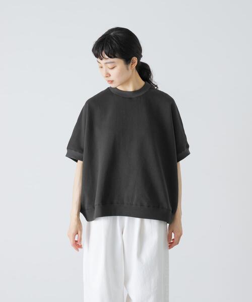 かぐれ(カグレ)の「ワイド裏毛プルオーバー(Tシャツ/カットソー・レディース・オートミール/チャコールグレー・FREE)」の10枚目の写真