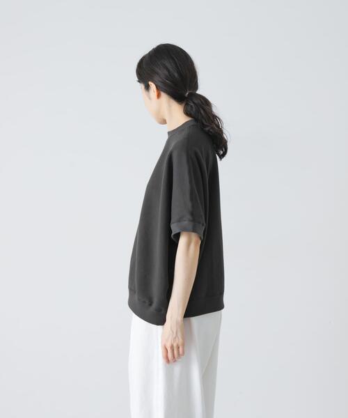 かぐれ(カグレ)の「ワイド裏毛プルオーバー(Tシャツ/カットソー・レディース・オートミール/チャコールグレー・FREE)」の11枚目の写真
