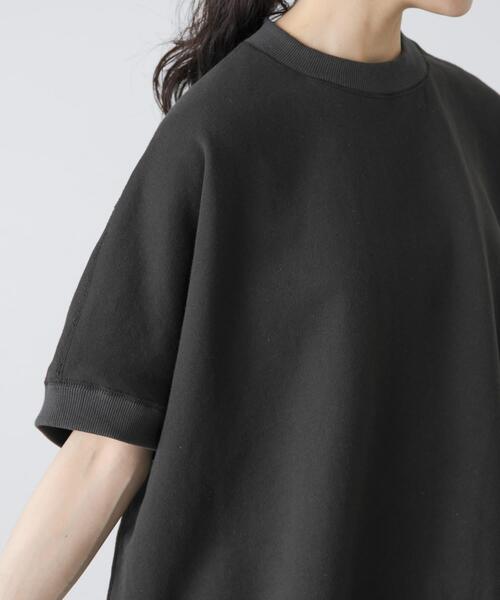 かぐれ(カグレ)の「ワイド裏毛プルオーバー(Tシャツ/カットソー・レディース・オートミール/チャコールグレー・FREE)」の13枚目の写真