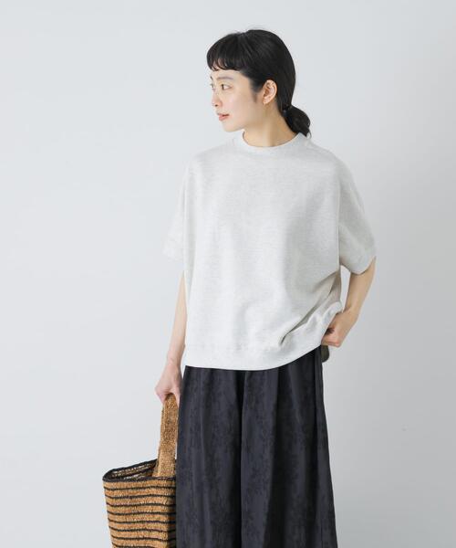 かぐれ(カグレ)の「ワイド裏毛プルオーバー(Tシャツ/カットソー・レディース・オートミール/チャコールグレー・FREE)」の22枚目の写真