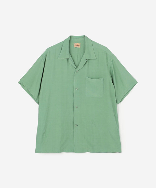 Bshop(ビショップ)の「STYLE EYES | 〈別注〉レーヨン ボウリングシャツ PLANE MEN(シャツ/ブラウス・メンズ・ブラック/オフホワイト/ピンク/マスタード/グリーン系その他・L/M)」の6枚目の写真