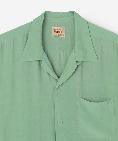 Bshop(ビショップ)の「STYLE EYES | 〈別注〉レーヨン ボウリングシャツ PLANE MEN(シャツ/ブラウス・メンズ・ブラック/オフホワイト/ピンク/マスタード/グリーン系その他・L/M)」の8枚目の写真