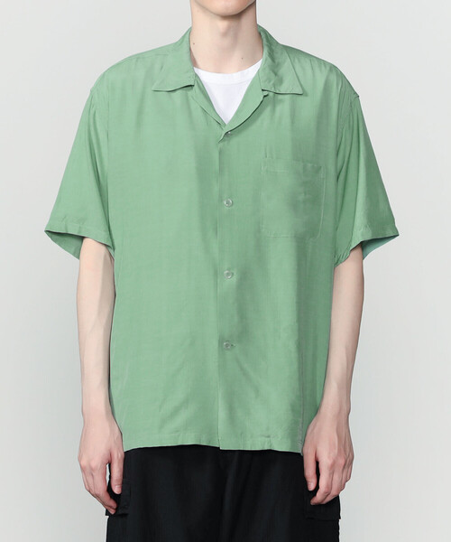 Bshop(ビショップ)の「STYLE EYES | 〈別注〉レーヨン ボウリングシャツ PLANE MEN(シャツ/ブラウス・メンズ・ブラック/オフホワイト/ピンク/マスタード/グリーン系その他・L/M)」の13枚目の写真