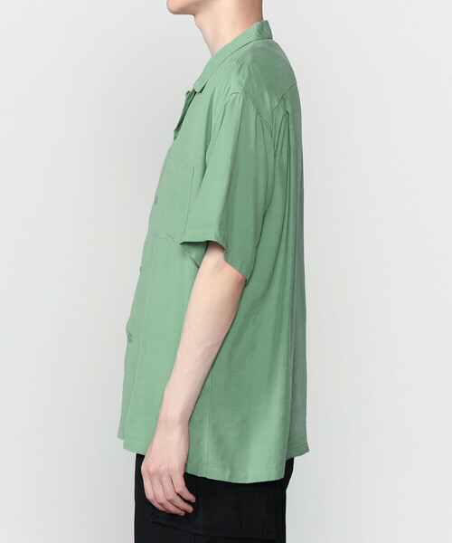 Bshop(ビショップ)の「STYLE EYES | 〈別注〉レーヨン ボウリングシャツ PLANE MEN(シャツ/ブラウス・メンズ・ブラック/オフホワイト/ピンク/マスタード/グリーン系その他・L/M)」の14枚目の写真