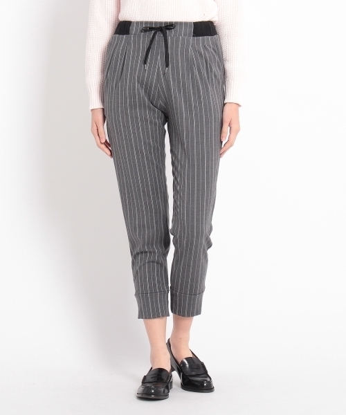 HusHusH（ハッシュアッシュ）の「ストライプテーパードパンツ（その他パンツ・レディース・ホワイト/グレー/ブルー・03/02）」の4枚目の写真