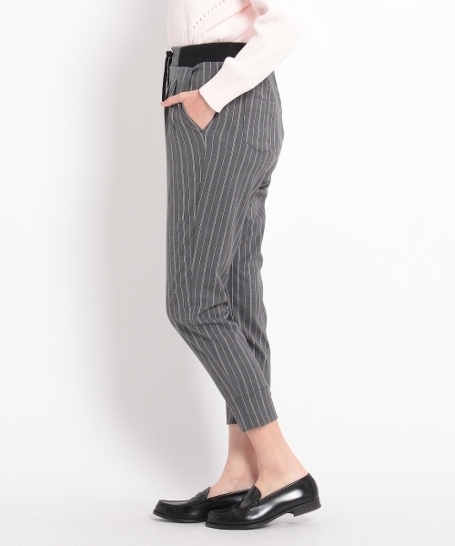 HusHusH（ハッシュアッシュ）の「ストライプテーパードパンツ（その他パンツ・レディース・ホワイト/グレー/ブルー・03/02）」の5枚目の写真
