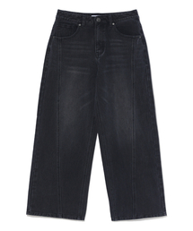 RAYFIKERS（レイフィカース）の「カーブド切り替えデニムパンツ MQ5DU527_BLACK（デニムパンツ）」