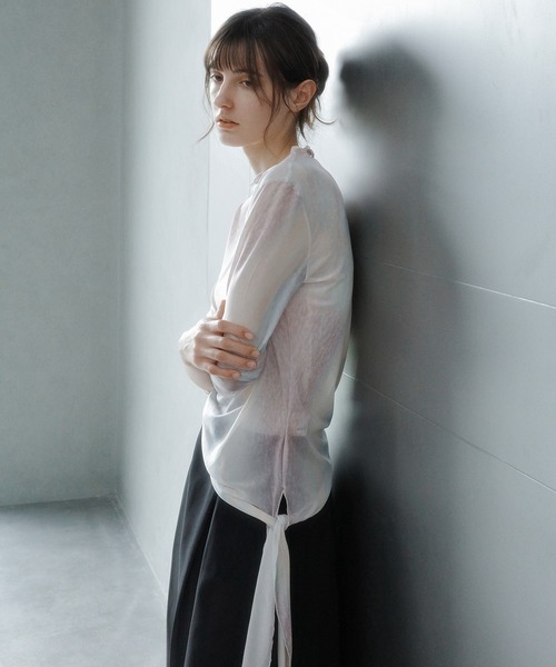 tageechita(タジチタ)の「【tageechita】ニュアンスグラデーション シアートップス(Tシャツ/カットソー・レディース・ブラウン系その他/ベージュ系その他・L/M/S)」の20枚目の写真