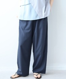 【M~5L】リネンライクカーブパンツ