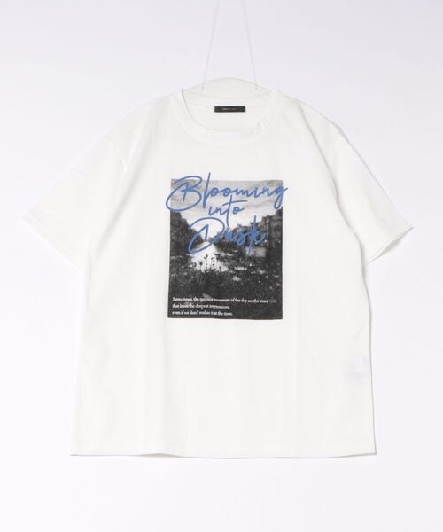 INTERPLANET(インタープラネット)の「フォトプリントカラーロゴT(Tシャツ/カットソー・レディース・チャコールグレー/オフホワイト・FREE)」の4枚目の写真