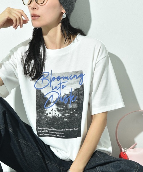 INTERPLANET(インタープラネット)の「フォトプリントカラーロゴT(Tシャツ/カットソー・レディース・チャコールグレー/オフホワイト・FREE)」の9枚目の写真