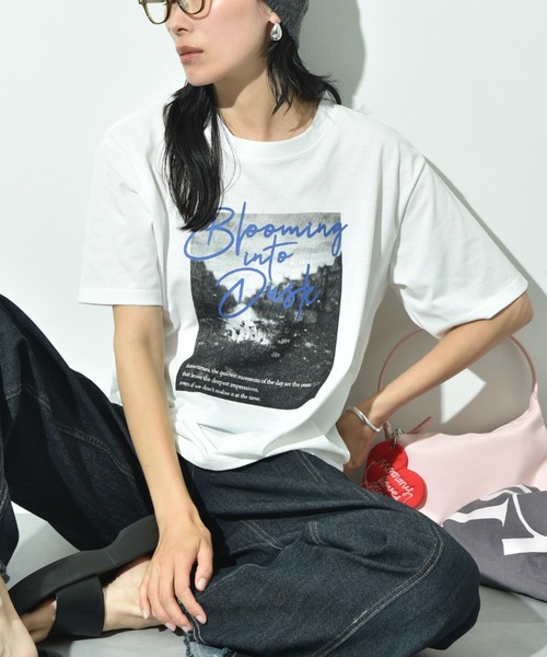 INTERPLANET(インタープラネット)の「フォトプリントカラーロゴT(Tシャツ/カットソー・レディース・チャコールグレー/オフホワイト・FREE)」の10枚目の写真