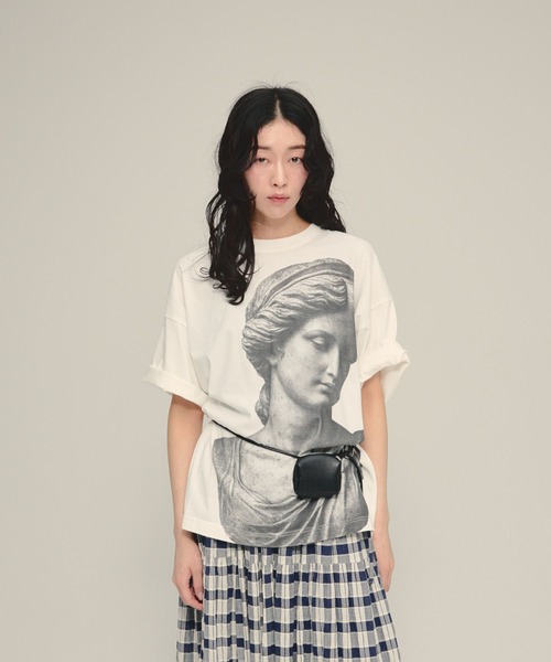 eL(エル)の「【eL】Big Photo TEE SS/878268(Tシャツ/カットソー・レディース・ホワイト系その他/グレー系その他・FREE)」の1枚目の写真