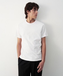 コットンシルケットエッセンシャルTシャツホワイト