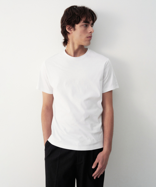 J'RIUM(ジェイリウム)の「コットンシルケットエッセンシャルTシャツホワイト(Tシャツ/カットソー・メンズ・その他・MEDIUM/LARGE/X-LARGE/XX-LARGE)」の1枚目の写真