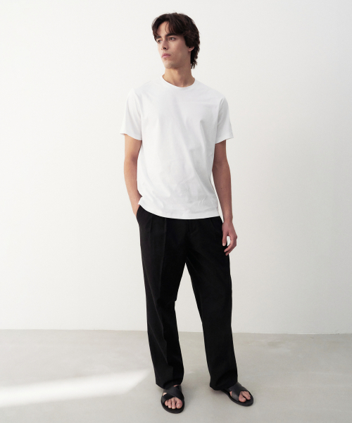 J'RIUM(ジェイリウム)の「コットンシルケットエッセンシャルTシャツホワイト(Tシャツ/カットソー・メンズ・その他・MEDIUM/LARGE/X-LARGE/XX-LARGE)」の3枚目の写真
