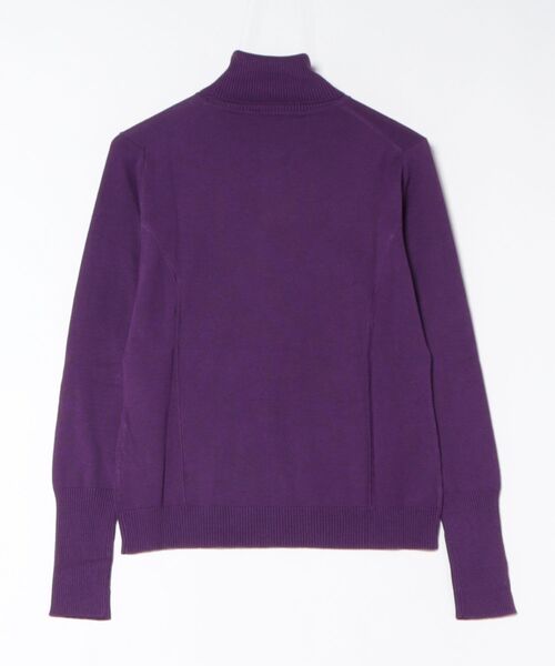 Weekend Max Mara(ウイークエンドマックスマーラ)の「【S】【it】【WEEKWND Max Mar】タートルネック ハイゲージニット プルオーバー パープル(ニット/セーター・レディース・パープル・LARGE)」の2枚目の写真