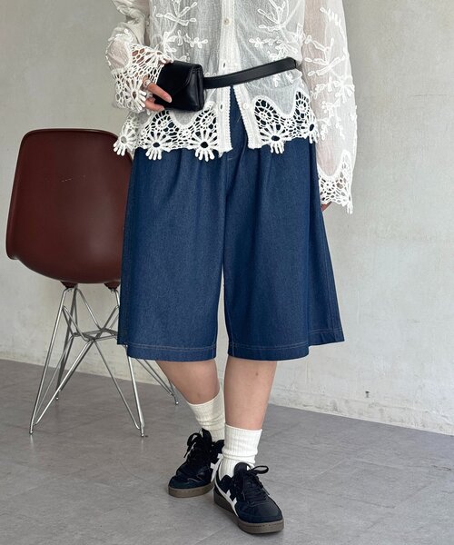 CPCM(シーピーシーエム)の「【セットアップ可】冷感カットデニムショーツ(その他パンツ・メンズ・インディゴブルー/ブラック系その他/ブルー系その他・FREE)」の4枚目の写真