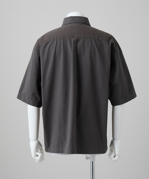 GRANCY（グランシー）の「【GRANCY】Dirty Short-sleeved Shirt / ダーティ半袖シャツ（シャツ/ブラウス・メンズ・ブラック/ホワイト・S/M/L）」の14枚目の写真