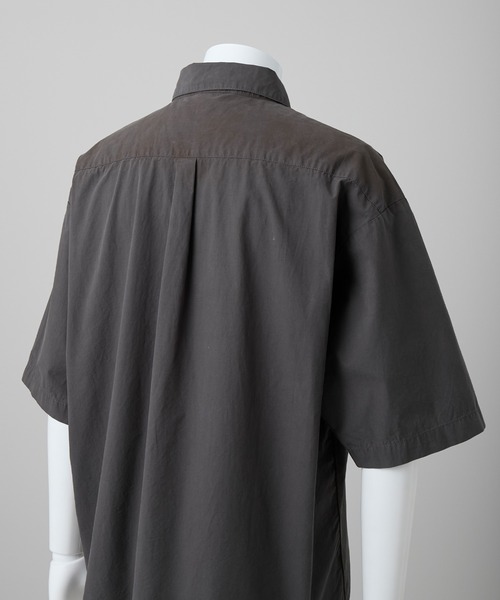 GRANCY（グランシー）の「【GRANCY】Dirty Short-sleeved Shirt / ダーティ半袖シャツ（シャツ/ブラウス・メンズ・ブラック/ホワイト・S/M/L）」の16枚目の写真