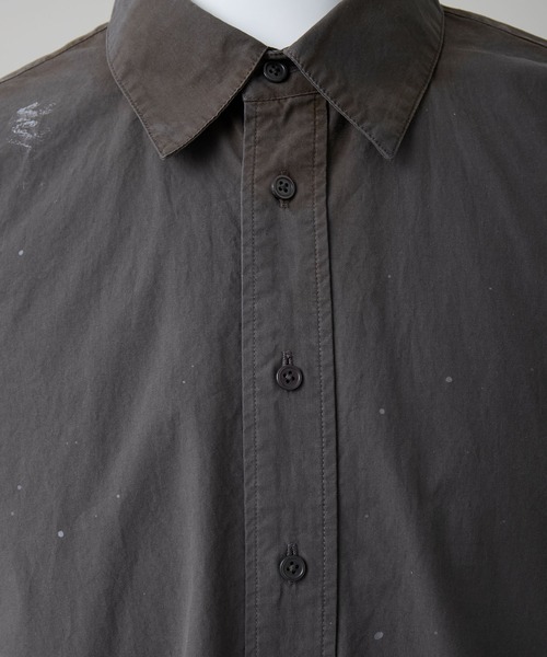GRANCY（グランシー）の「【GRANCY】Dirty Short-sleeved Shirt / ダーティ半袖シャツ（シャツ/ブラウス・メンズ・ブラック/ホワイト・S/M/L）」の17枚目の写真